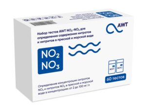AWT набор тестов NO2, NO3 (нитриты и нитраты от 2-100 мг/л. 60 тестов)