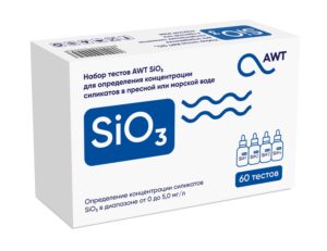 AWT набор тестов SiO3 (силикаты 0-5,0 мг/л. 60 тестов)