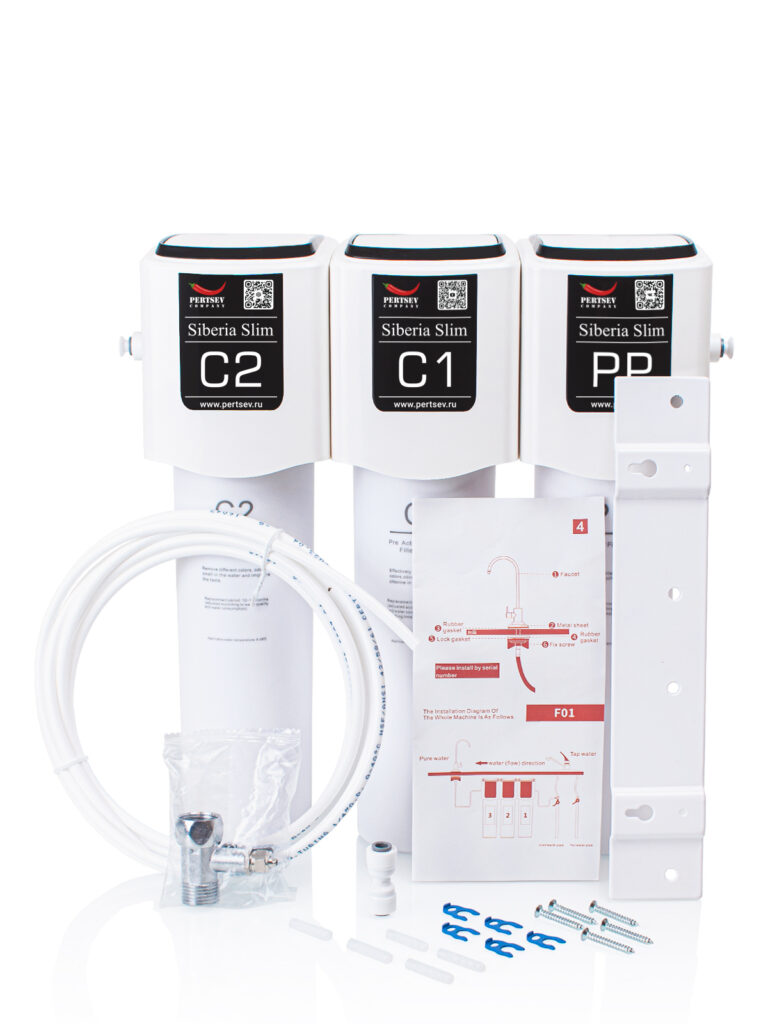 Фильтр проточный Siberia Slim, 3-х ступенчатый, быстросъемный